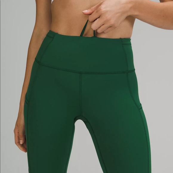 Lululemon Fast and Free High-Rise Tight 25" evergreen EVRG 0 - Picture 8 of 12